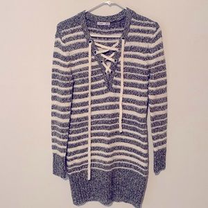 Dex  Cotton Knit Long Sleeve Dress NWOT